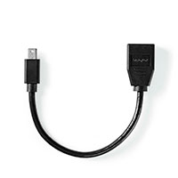 Mini DisplayPort til DisplayPort kabel - 0,2m (1.4) Nedis