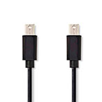 Mini Displayport kabel - 1m (Sort) Nedis