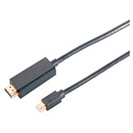 Mini Displayport til HDMI kabel 4K m/lyd - 1m