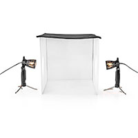 Mini Fotostudie 40x40cm (m/lamper, standere og taske)
