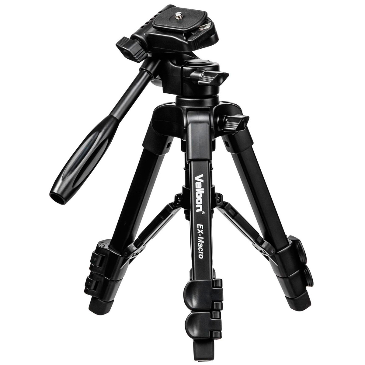 værtinde Accor Pløje Mini kamerastativ 56cm (Max 2,5kg) Sort - Velbon EX-Macro