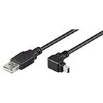 Mini USB kabel (Vinklet) - 1,8m