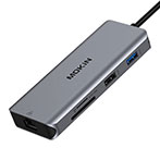 MOKiN MOUC0305 9-i-1 USB-C Dock (3xUSB-A/2xHDMI/Kortlser/RJ45)