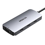 MOKiN MOUC0507 7-i-1 USB-C Adapter (2xHDMI/3xUSB-A/DP/VGA)