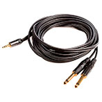 Monkey Banana Solid Link Adapter Kabel - 3m (2x6,3mono/3,5stereo)