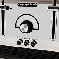 Morphy Richards Venture Retro Brdrister (4 skiver) Rustfri