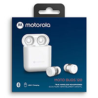 Motorola Moto buds 120 Earbuds (15 timer) Hvid