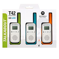 Motorola Talkabout T42 Walkie Talkie - 3-Pack (4 km)