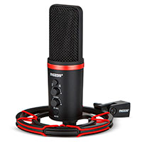 Mozos PM1000-PRO USB Podcast Mikrofon m/Bordbeslag (3,5mm/USB-C/USB-A)