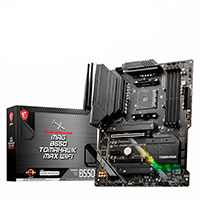 MSI B550 TOMAHAWK MAX WIFI Bundkort, AMD AM4, DDR4 ATX
