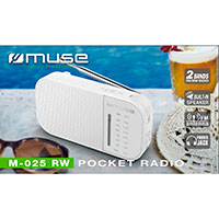 Muse M-025 RW Brbar FM Radio - Hvid