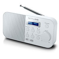 Muse M-109 DBW Brbar DAB+ radio (FM) Hvid