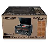 Muse MT-115W Pladespiller m/Bluetooth (CD, FM, USB)