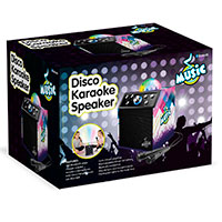 Music Bluetooth Karaoke anlg m/Discokugle (2 Mikrofoner)