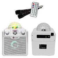 N-Gear Disco 410 Bluetooth hjttaler (m/disko lys) Hvid