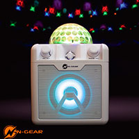 N-Gear Disco 410 Bluetooth hjttaler (m/disko lys) Hvid