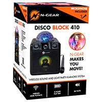 N-Gear Disco 410 Bluetooth hjttaler (m/disko lys) Sort
