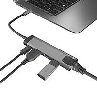 Natec Fowler Go Multi-Port USB-C Adapter (USB-A/HDMI/RJ45)
