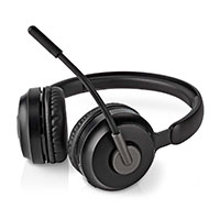 Nedis Bluetooth On-Ear Stereo Headset m/mikrofon (USB-C/USB-A)