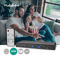 Nedis HDMI Lyd Extractor 4K (TosLink/HDMI/RCA/3,5 mm)