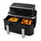 Nedis Hot Air Fryer Double 2600W (2x 4,2 Liter)