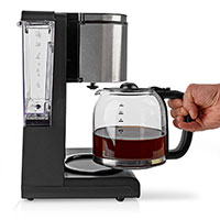 Nedis Kaffemaskine m/timer 1,5L (12 kopper) Aluminium
