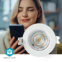 Nedis SmartLife Downlight Spot WiFi 52mm - 4,6W (40W) Varm til kold hvid