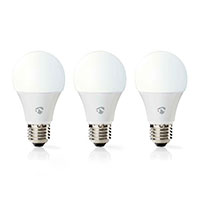 Nedis SmartLife LED pære E27 - 9W (60W) Hvid - 3-Pack