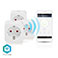 Nedis SmartLife Wi-Fi stikkontakt (1 udtag) Hvid - 3-Pack