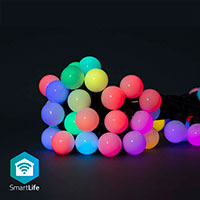 Nedis SmartLife WiFi Festlys 10,8m (48 LED/30mm) Farve