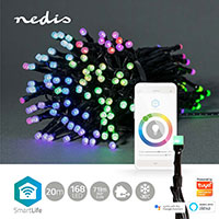 Nedis SmartLife WiFi Lyskde 20m (168 LED) Farve