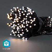 Nedis SmartLife WiFi Lyskde 20m (200 LED) Varm/Klig Hvid