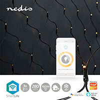 Nedis SmartLife WiFi Lysnet 280 LED (3 x 2m) Varm hvid