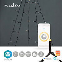 Nedis SmartLife WiFi Lysnet Tr 200 LED (5x 4m) Varm hvid