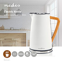 Nedis Soft-Touch Elkedel 2200W (1,7 liter) Hvid