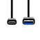 Nedis USB-C 3.2 Kabel 60W - 1m (USB-C/USB-A) Sort