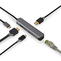 Nedis USB-C Dock 4K (HDMI/RJ45/USB-A/USB-C)