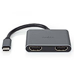 Nedis USB Multi-Port Adapter (USB-C/HDMI)