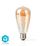 Nedis WiFi Edison dæmpbar LED filament pære E27 - 5,5W (40W)