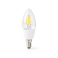 Nedis WiFi Kerte LED filamentpære E14 - 5W (40W) Hvid