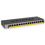 Netgear GS116LP PoE+ Netværk Switch 16 port - 10/100/1000 Mbps (76W)