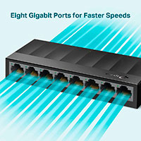 Netværk Switch 8 port (Gigabit) TP-Link LS1008G
