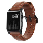 Nomad Traditional Rem t/Apple Watch (42-49mm) Black Hardware/Rustic Brown