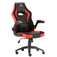 Nordic Gaming Charger V2 Gaming stol (PVC læder) - Sort/Rød