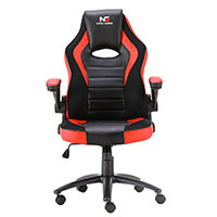 Nordic Gaming Charger V2 Gaming stol (PVC læder) - Sort/Rød
