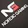 Nordic Gaming Guardian Gulvmtte (120x100cm) Sort/Rd