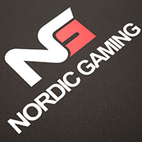 Nordic Gaming Guardian Gulvmtte (120x100cm) Sort/Rd