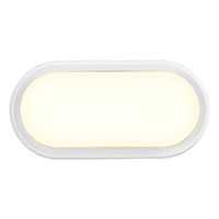 Nordlux Cuba Outdoor Bright Oval LED Vglampe - 10x20,5cm (14W) Hvid