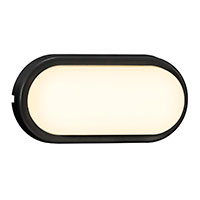 Nordlux Cuba Outdoor Bright Oval LED Vglampe - 10x20,5cm (14W) Sort