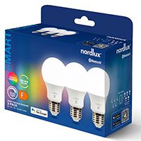 Nordlux Smart LED pre E27 - 8W (80W) RGB - 3-pak